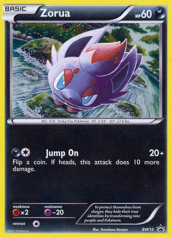 Zorua — BW Black Star Promos, Common