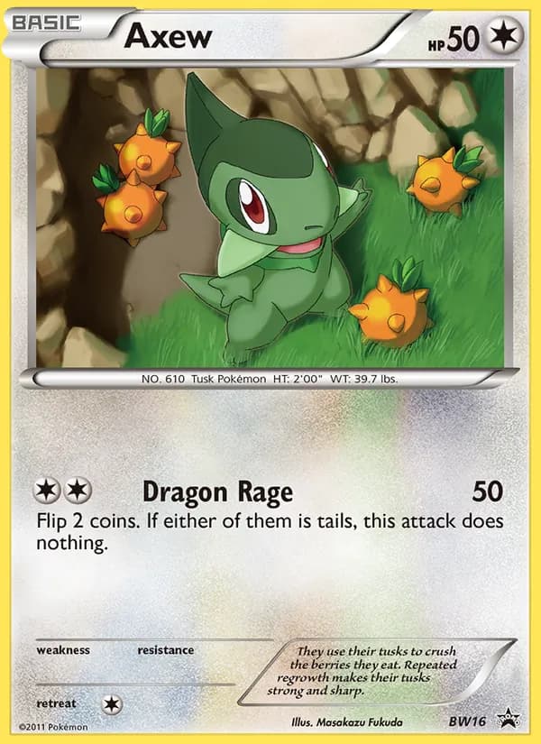 Axew — BW Black Star Promos, Common