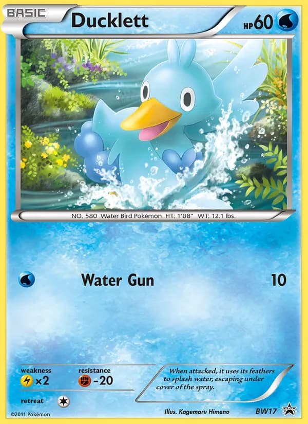 Ducklett — BW Black Star Promos, Common