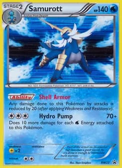 Samurott — BW Black Star Promos — Rare