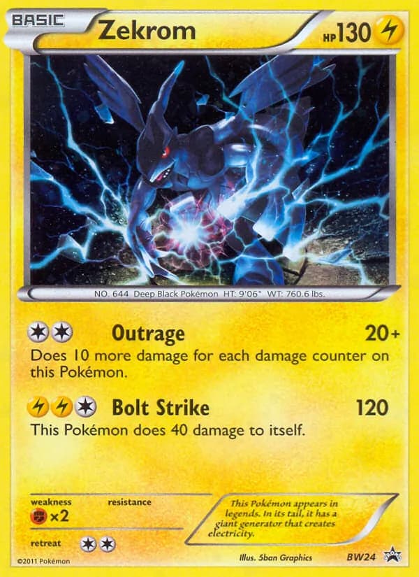 Zekrom — BW Black Star Promos, Rare
