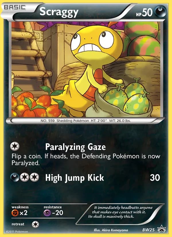 Scraggy — BW Black Star Promos, Common