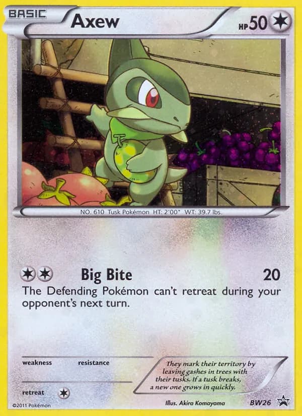 Axew — BW Black Star Promos, Common