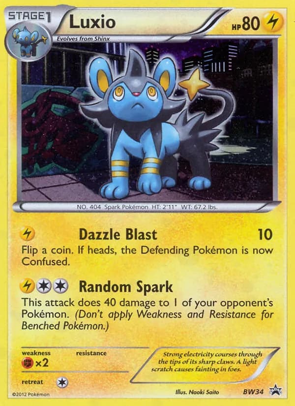 Luxio — BW Black Star Promos, Common