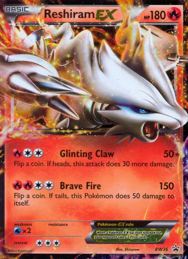 Reshiram-EX — BW Black Star Promos, Rare