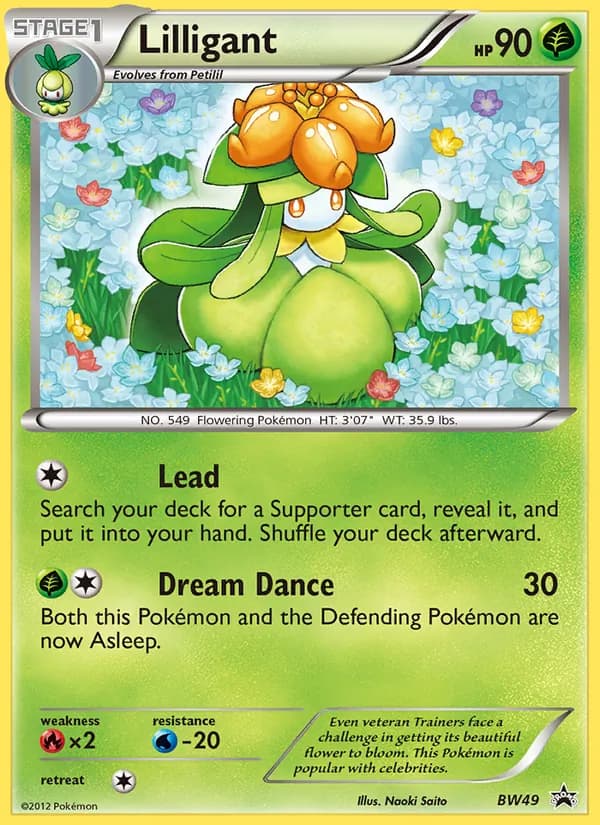 Lilligant — BW Black Star Promos, Common