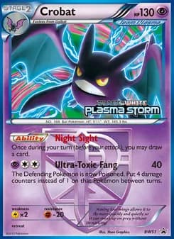 Crobat — BW Black Star Promos — Rare