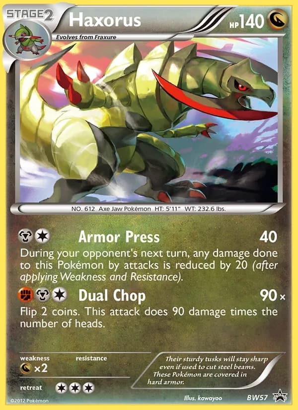 Haxorus — BW Black Star Promos, Common