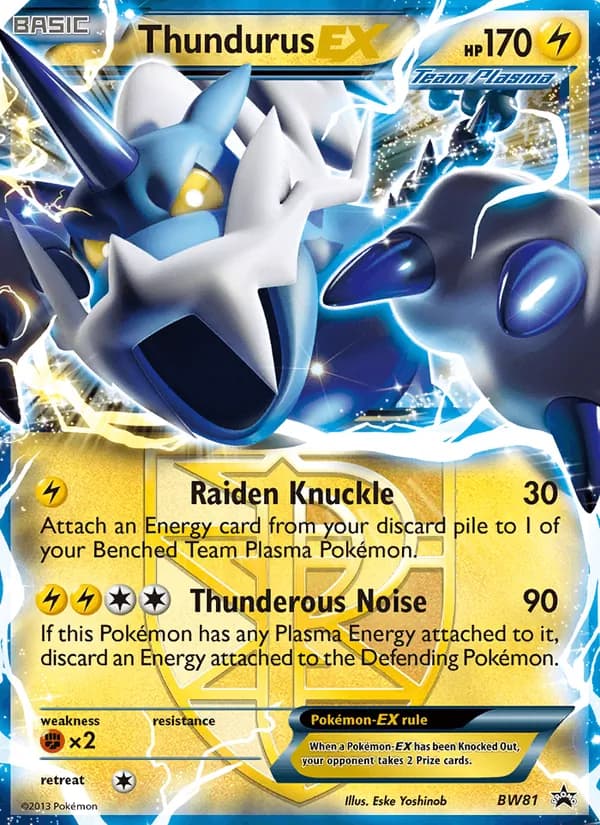 Thundurus-EX — BW Black Star Promos, Rare