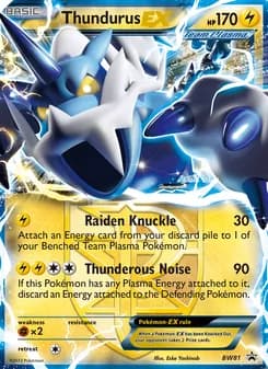 Thundurus-EX — BW Black Star Promos — Rare