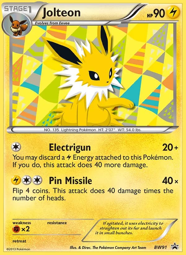 Jolteon — BW Black Star Promos, Common