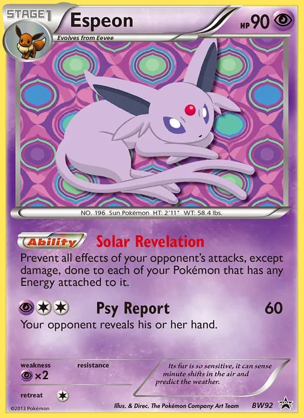 Espeon — BW Black Star Promos, Common