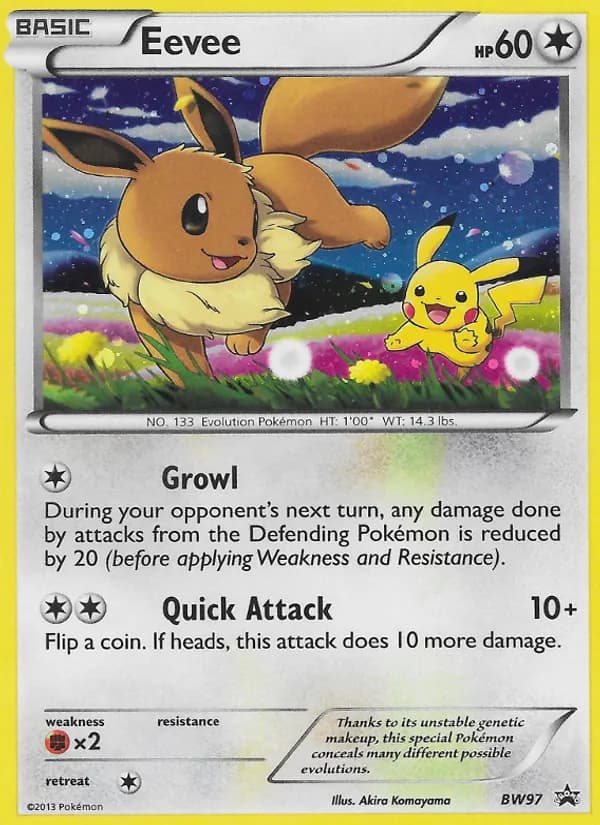 Eevee — BW Black Star Promos, Common