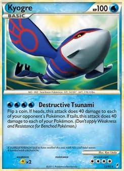 Kyogre — Call of Legends — Rare Holo