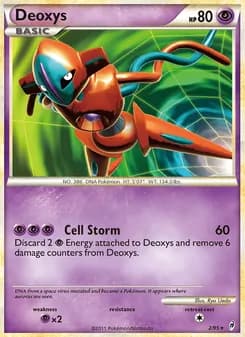 Deoxys — Call of Legends — Rare Holo