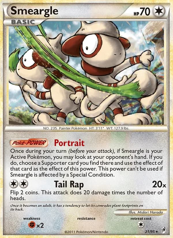 Smeargle — Call of Legends, Rare Holo