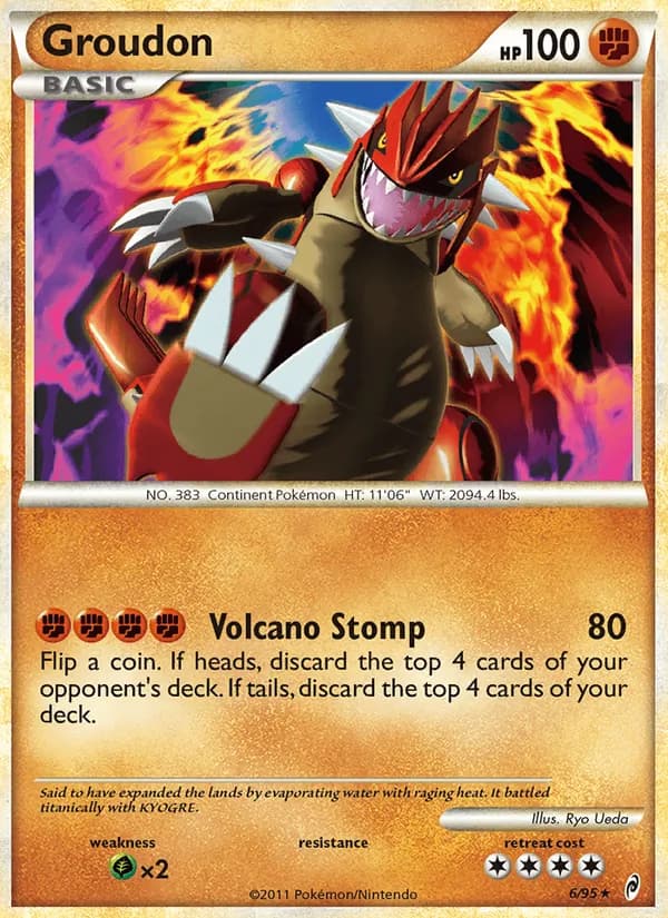 Groudon — Call of Legends, Rare Holo