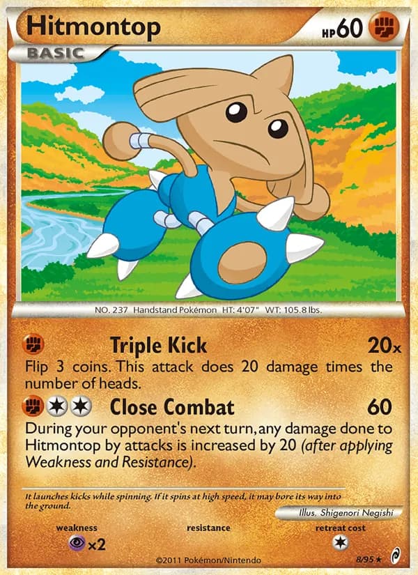 Hitmontop — Call of Legends, Rare Holo