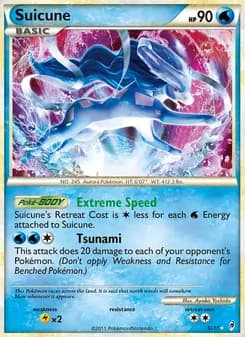 Suicune — Call of Legends — Rare Holo