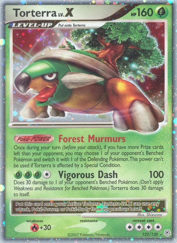 Torterra — Diamond & Pearl, Rare Holo LV.X