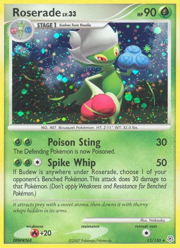 Roserade — Diamond & Pearl, Rare Holo