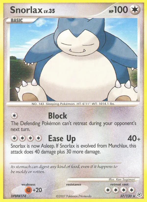 Snorlax — Diamond & Pearl, Rare