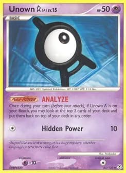 Unown A — Diamond & Pearl — Uncommon