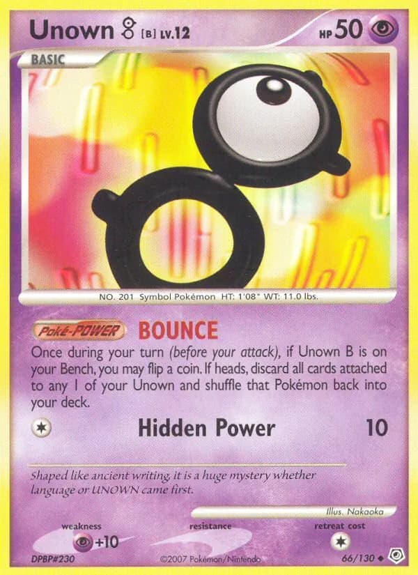 Unown B — Diamond & Pearl, Uncommon
