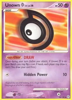 Unown D — Diamond & Pearl — Uncommon