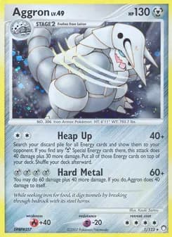 Aggron — Mysterious Treasures — Rare Holo