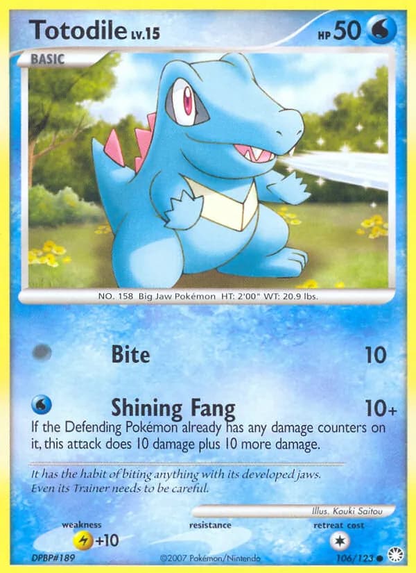 Totodile — Mysterious Treasures, Common