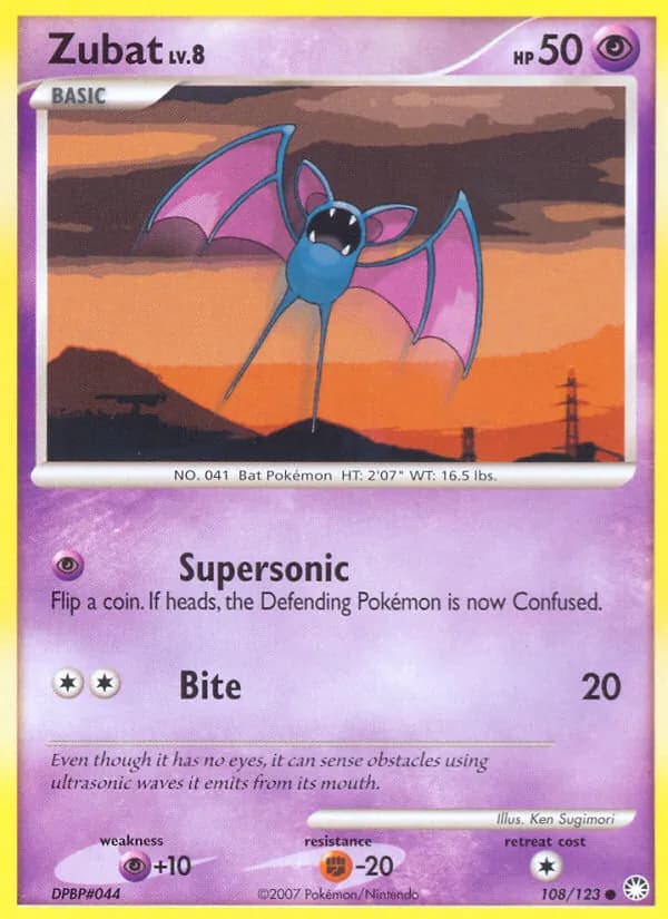 Zubat — Mysterious Treasures, Common