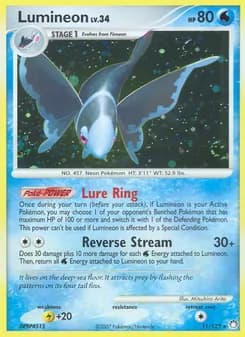 Lumineon — Mysterious Treasures — Rare Holo