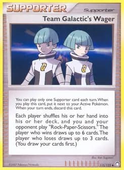 Team Galactic's Wager — Mysterious Treasures — Uncommon