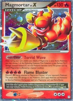 Magmortar — Mysterious Treasures — Rare Holo LV.X