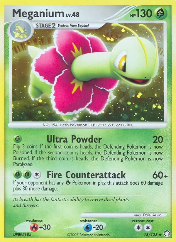 Meganium — Mysterious Treasures, Rare Holo