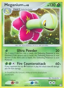 Meganium — Mysterious Treasures — Rare Holo
