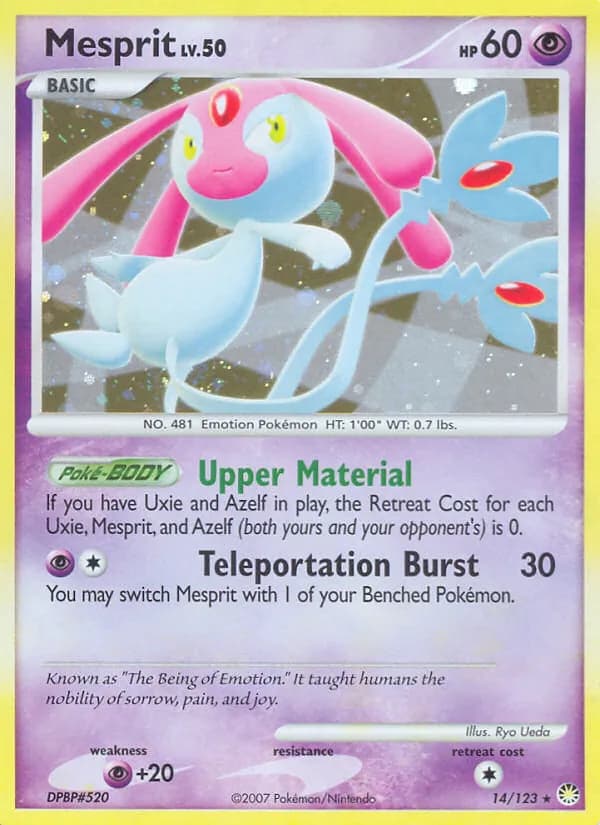 Mesprit — Mysterious Treasures, Rare Holo