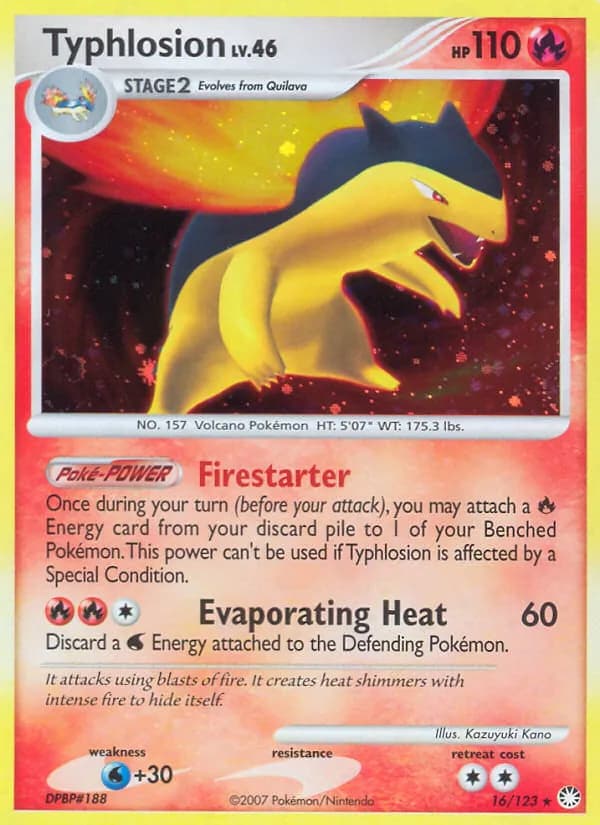 Typhlosion — Mysterious Treasures, Rare Holo