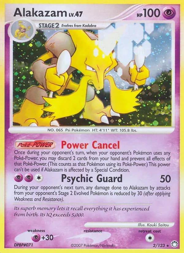 Alakazam — Mysterious Treasures, Rare Holo