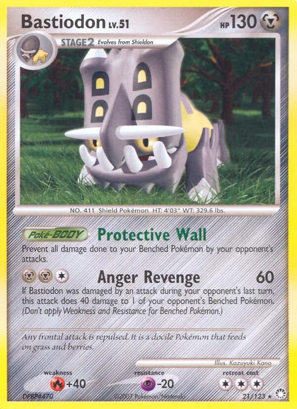 Bastiodon — Mysterious Treasures, Rare