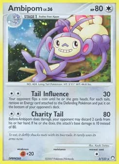 Ambipom — Mysterious Treasures — Rare Holo