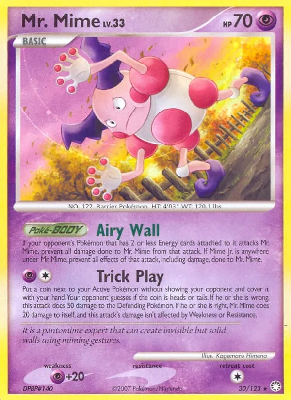 Mr. Mime — Mysterious Treasures, Rare