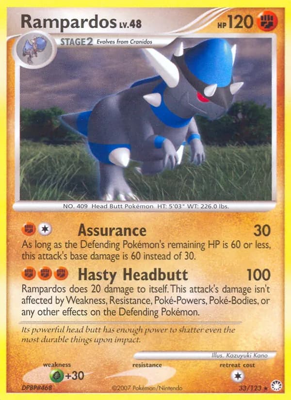 Rampardos — Mysterious Treasures, Rare