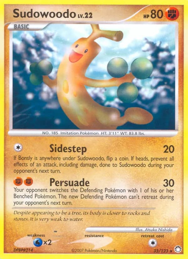 Sudowoodo — Mysterious Treasures, Rare