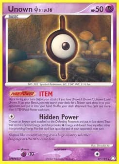 Unown I — Mysterious Treasures — Rare