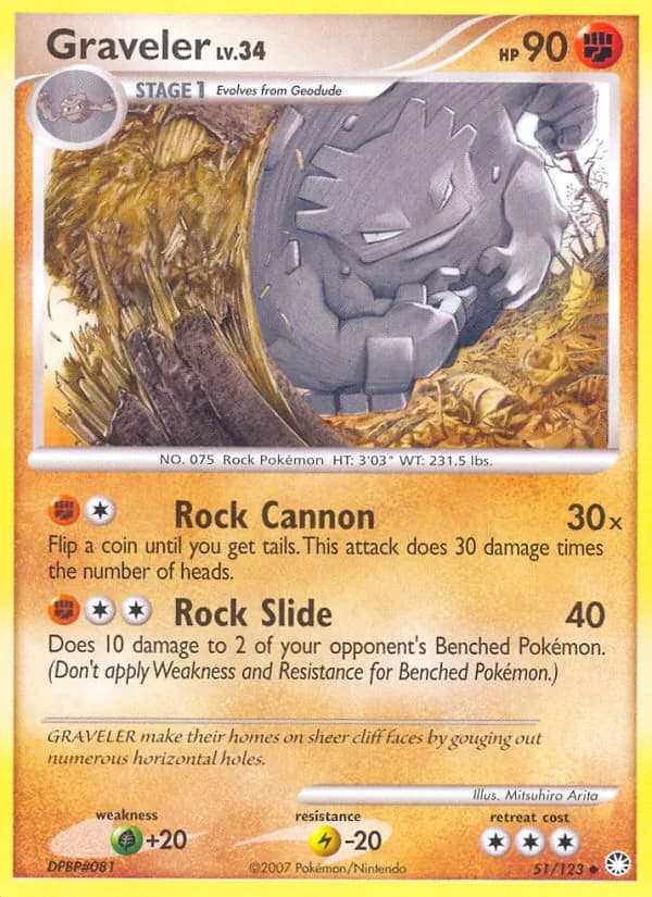 Graveler — Mysterious Treasures, Uncommon