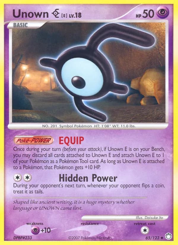 Unown E — Mysterious Treasures, Uncommon