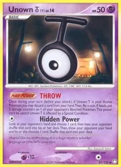 Unown T — Mysterious Treasures — Uncommon