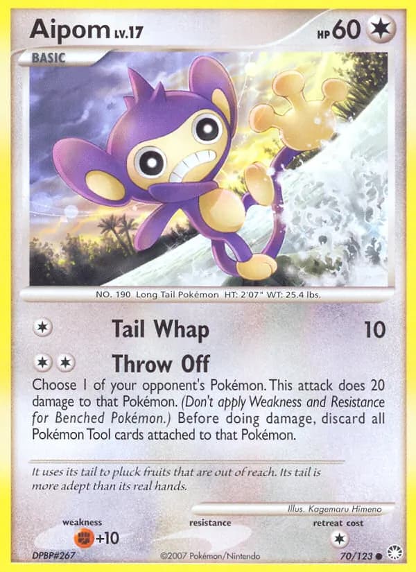 Aipom — Mysterious Treasures, Common